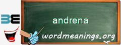 WordMeaning blackboard for andrena